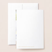 Elegante Foil Merry Christmas Tree Foto Folienkarte (Rückseite mit Umschlag)