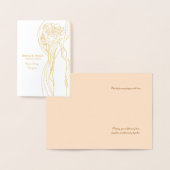Elegante Foil Wedding Card Folienkarte (Anzeige)