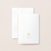 Elegante Foil Wedding Card Folienkarte (Rückseite mit Umschlag)