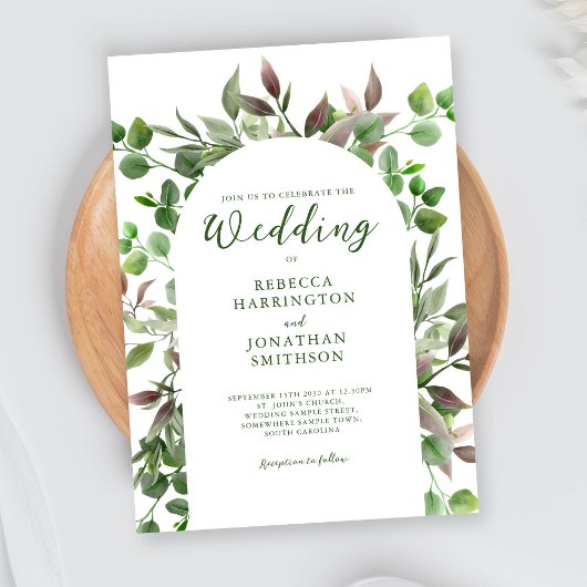 Elegante Foliage-Blätter zum Hochzeitsempfang
