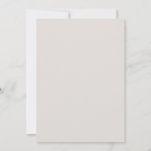 Elegante Foliage Cream Bride Eltern Hochzeitmatte Einladung (Rückseite)