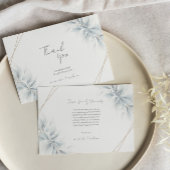 Elegante Foliage Modern Dankeskarte