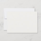 Elegante Foliage Modern RSVP Karte (Rückseite)