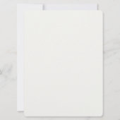 Elegante Foliage Modern Save The Date (Rückseite)