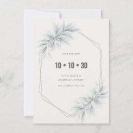 Elegante Foliage Modern Save The Date