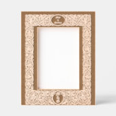 Elegante Foliage und Blumenrinde Geätzte Rahmen (Vorderseite)