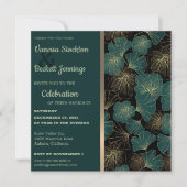 Elegante Foliage Wedding Einladung (Vorderseite)
