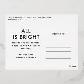 Elegante Folie 2 Foto Moderne Folie Postkarte (Rückseite)