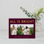 Elegante Folie 2 Foto Moderne Folie Postkarte (Stehend vorne)