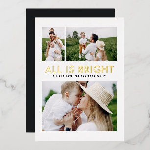 elegante Folie 3 Foto modern Folien Feiertagskarte