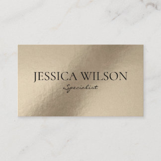 Elegante Folie, goldbraun, moderne Visitenkarte