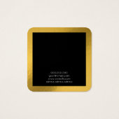 Elegante Folie mit goldenen Ohrringe Quadrat-Displ (Rückseite)