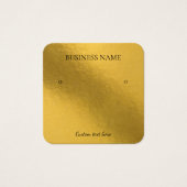 Elegante Folie mit goldenen Ohrringe Quadrat-Displ (Vorderseite)