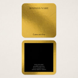 Elegante Folie mit goldener Kette, quadratischer B