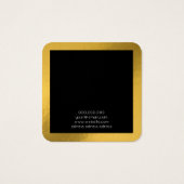 Elegante Folie mit goldener Kette, quadratischer B (Rückseite)