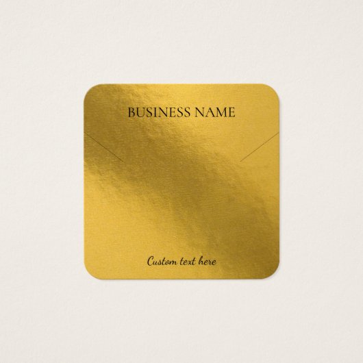 Elegante Folie mit goldener Kette, quadratischer B (Vorderseite)