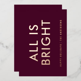 Elegante Folie Nicht Foto, moderne Folie Ferienkar Folien Feiertagskarte