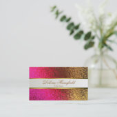 Elegante Folien-Blick-Visitenkarte Visitenkarte (Stehend Vorderseite)