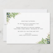 Elegante Folien Wir haben das neue Zuhause-Foto ve Ankündigung (Rückseite)