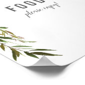 Elegante Food Table Rose Baby Sprinkle Dusche Poster (Ecke)