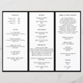 Elegante Forest Foliage Business Dreiseitenbroschü (Rückseite)