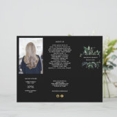 Elegante Forest Foliage Business Dreiseitenbroschü (Stehend Vorderseite)