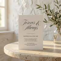 Elegante Forever & Always Hochzeit