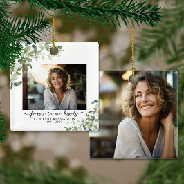 Elegante Forever in unserem Hearts Memorial Foto Keramikornament