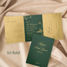 Elegante formale goldene Hochzeit RSVP Details