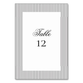 Elegante formale klassische Hochzeitdetails Tischnummer