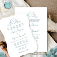 Elegante formale Monogram Sea Glass Wedding