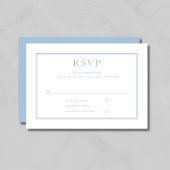 Elegante formale Pulverhochzeit RSVP Karte