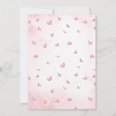 Elegante formale rosa Kirschblossom Blumenzehen Einladung (Rückseite)