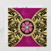 Elegante formelle Einladung (Vorne/Hinten)