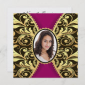 Elegante formelle Einladung (Vorne/Hinten)