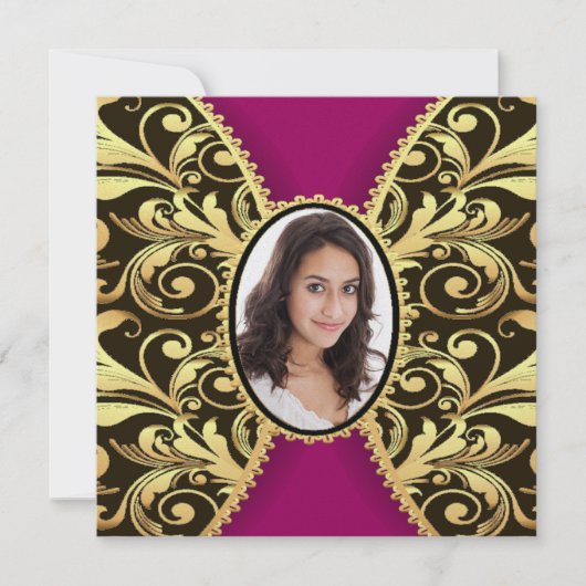 Elegante formelle Einladung (Vorderseite)