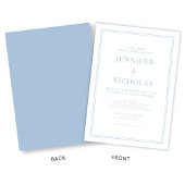 Elegante formelle Einladung zum Hochzeitsfeiern