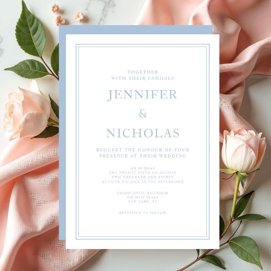 Elegante formelle Einladung zum Hochzeitsfeiern