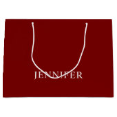 Elegante formelle Geschenktasche mit individuellem Große Geschenktüte (Vorderseite)