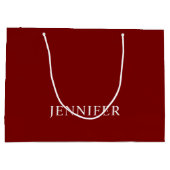 Elegante formelle Geschenktasche mit individuellem Große Geschenktüte (Rückseite)
