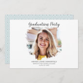 Elegante Foto 2025 Graduation Party Einladung (Vorne/Hinten)