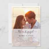 Elegante Foto-Begegnungsparty Einladung (Vorderseite)