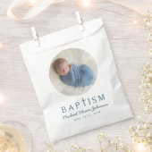 Elegante Foto Boy Baptisse Geschenktütchen (Ausgeschnitten)