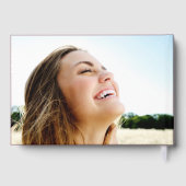 Elegante Foto Burgundy Graduation Party Gästebuch (Rückseite)