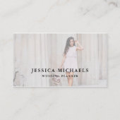 Elegante Foto Business Card Visitenkarte (Vorderseite)