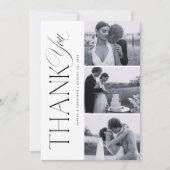 Elegante Foto Collage Dankeschön Karte (Vorderseite)