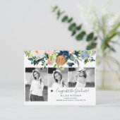 Elegante Foto-Collage Einladungspostkarte (Stehend Vorderseite)