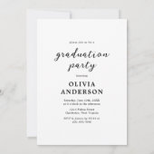 Elegante Foto Collage Graduation Party Einladung (Rückseite)