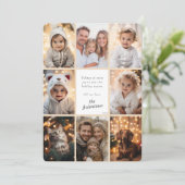 Elegante Foto Collage Personalisiert Weihnachten (Stehend Vorderseite)