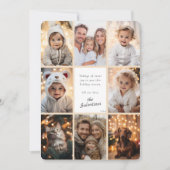 Elegante Foto Collage Personalisiert Weihnachten (Vorderseite)